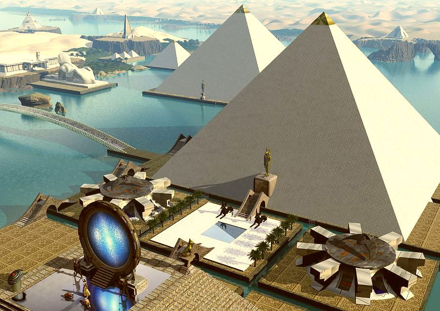 Impression of the Atlantean Giza platform